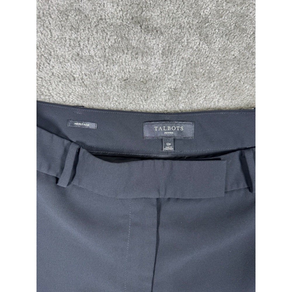 Talbots Heritage Petites Navy Blue Wide Leg Dress Pants 12P PH95 09/11 - Picture 2 of 6